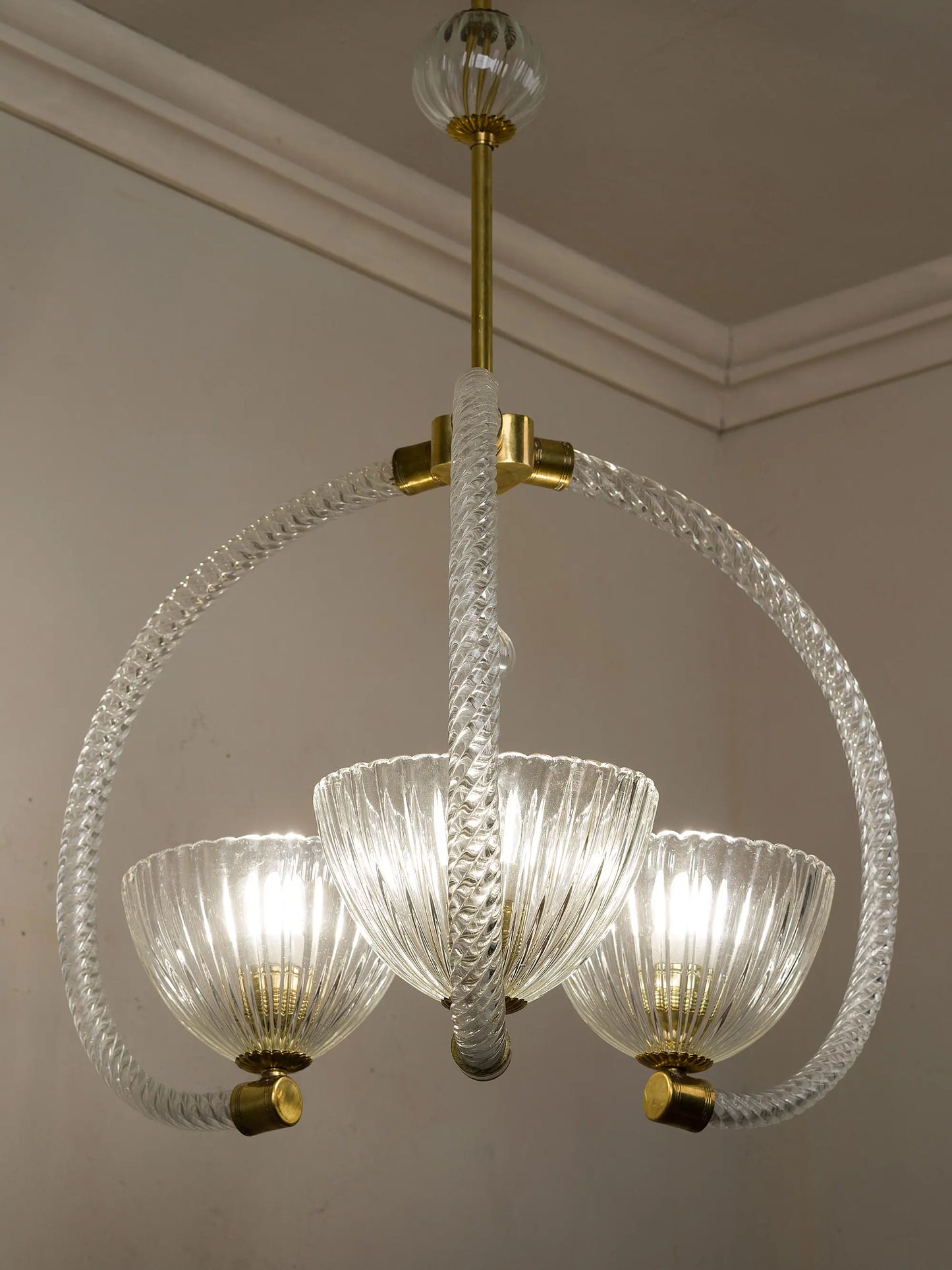 Lampadario vintage di Murano anni 40 | Lo Stile Italiano