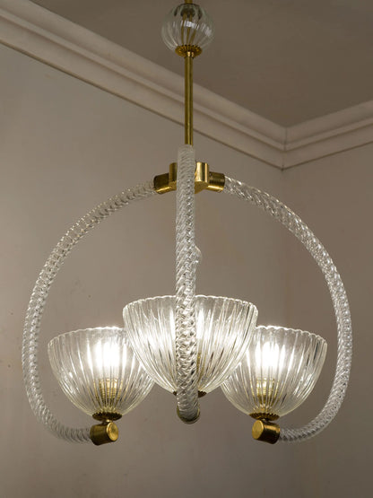 Lampadario vintage di Murano anni 40 | Lo Stile Italiano