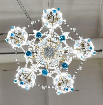 Effetto luminoso e sofisticato del lampadario Fiorentino retrò. | Lo Stile Italiano