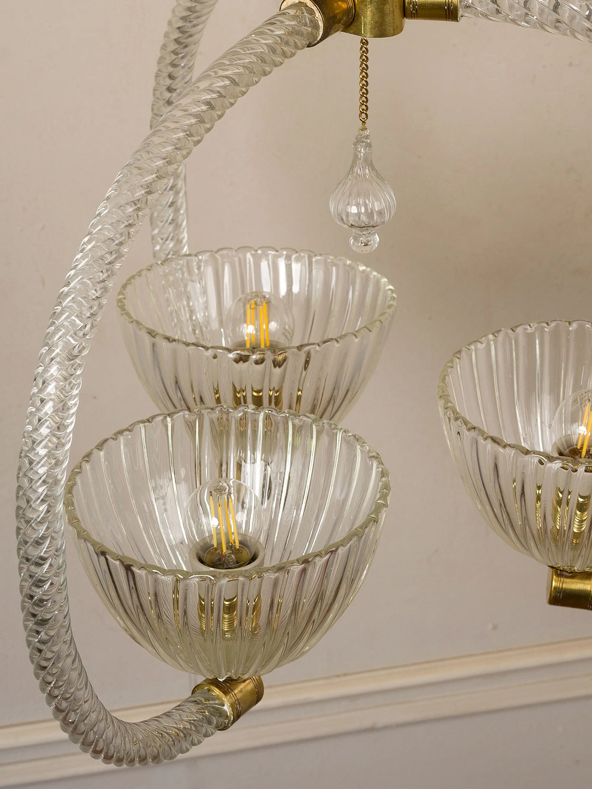 Lampadario da camera in vetro soffiato | Lo Stile Italiano