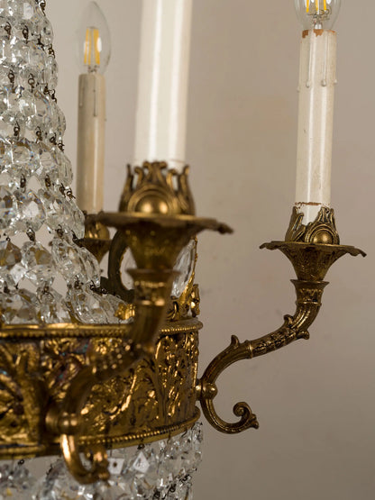 Dettaglio del braccio del lampadario Vitage stie Impero | Lo Stile Italiano