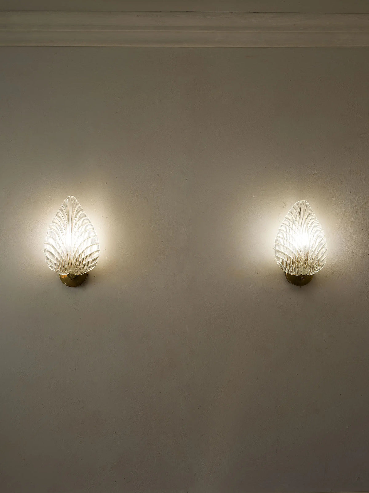 Pair of Venetian Art Deco wall lamps  | Lo Stile Italiano
