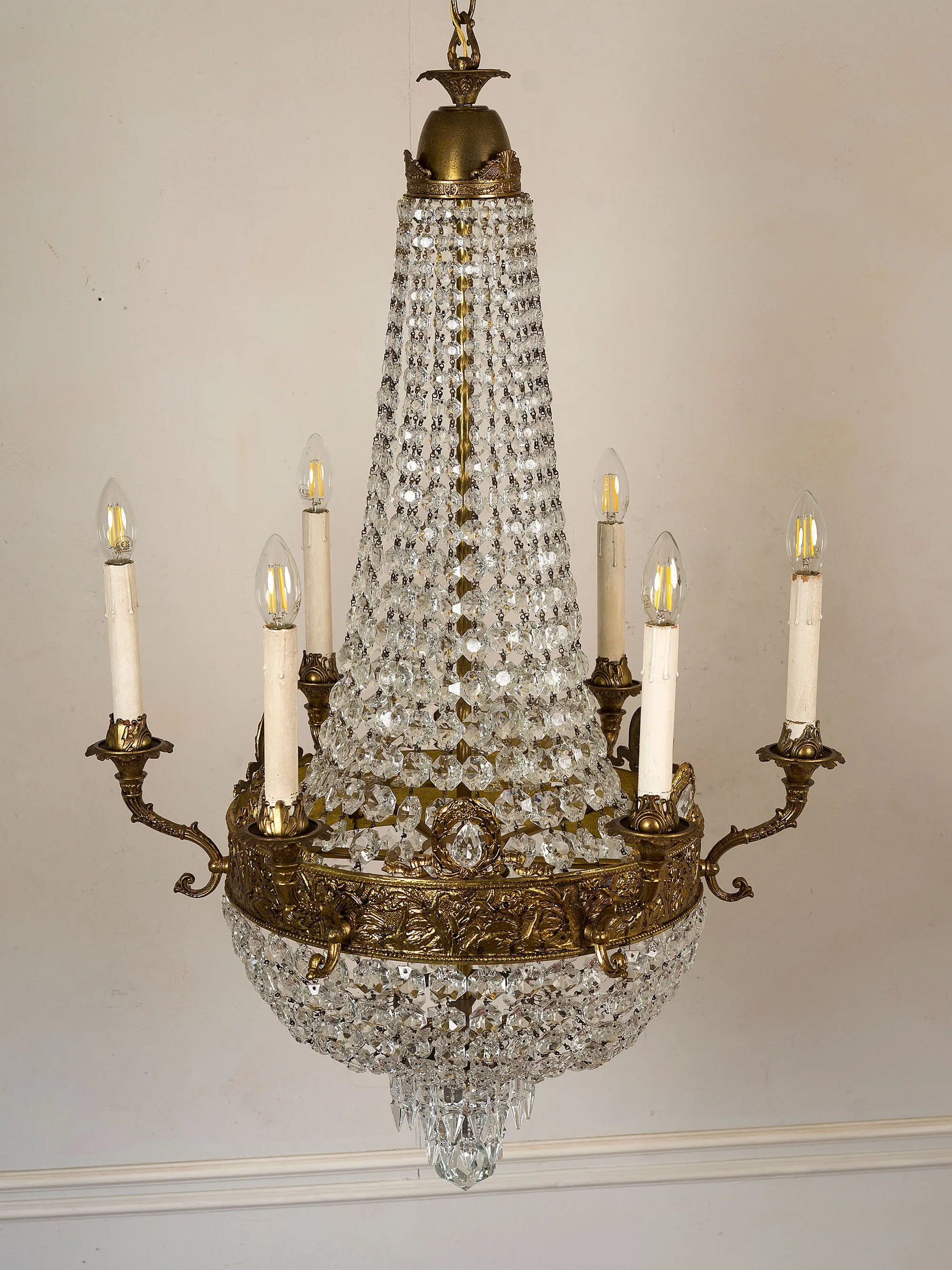 Lampadario classico Italiano Mid-Century | Lo Stile Italiano