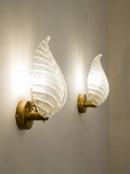 pair of Murano glass wall lamps from the 1930s | Lo Stile Italiano