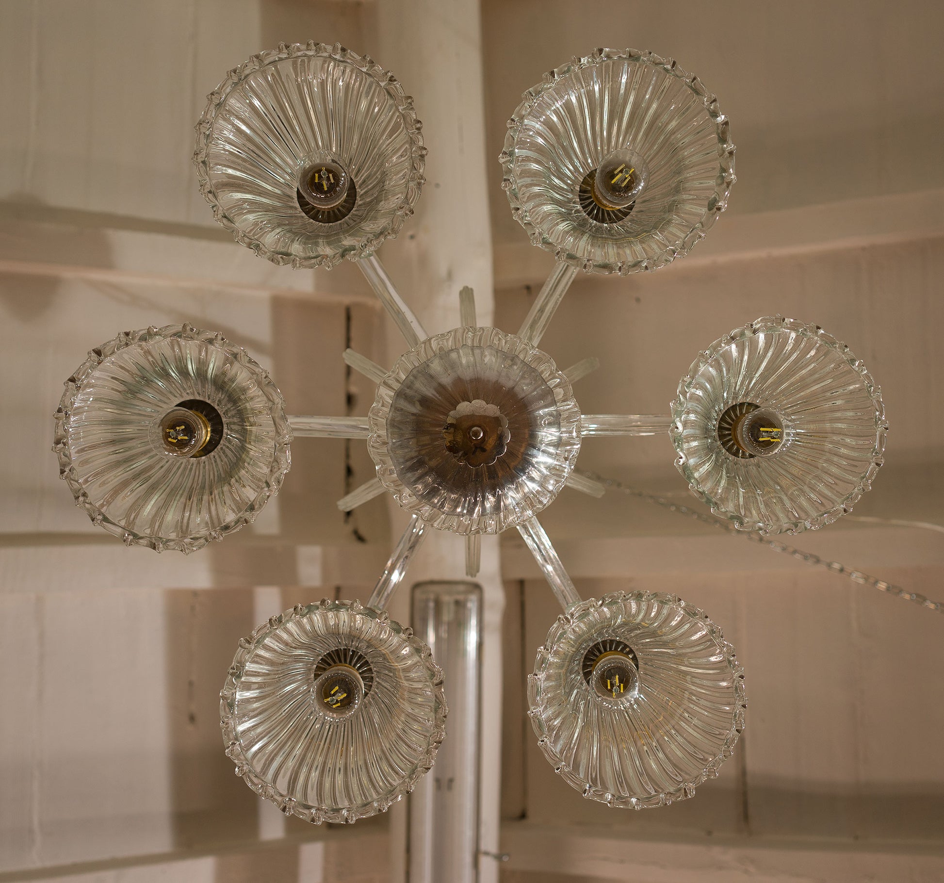 Lampadario Barovier a 6 luci-Lo Stile Italiano