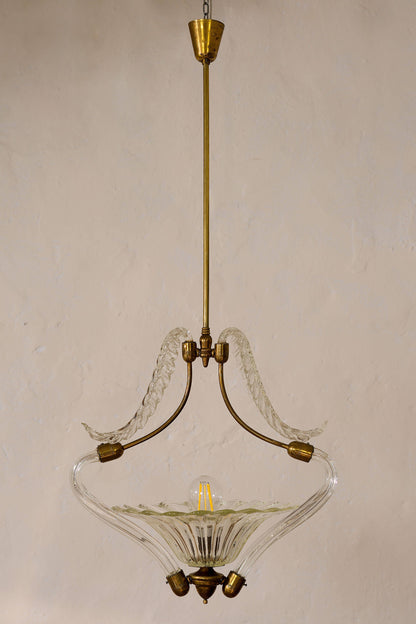 Lampadario Vintage Barovier & Toso in vetro di Murano.|Lo Stile Italiano