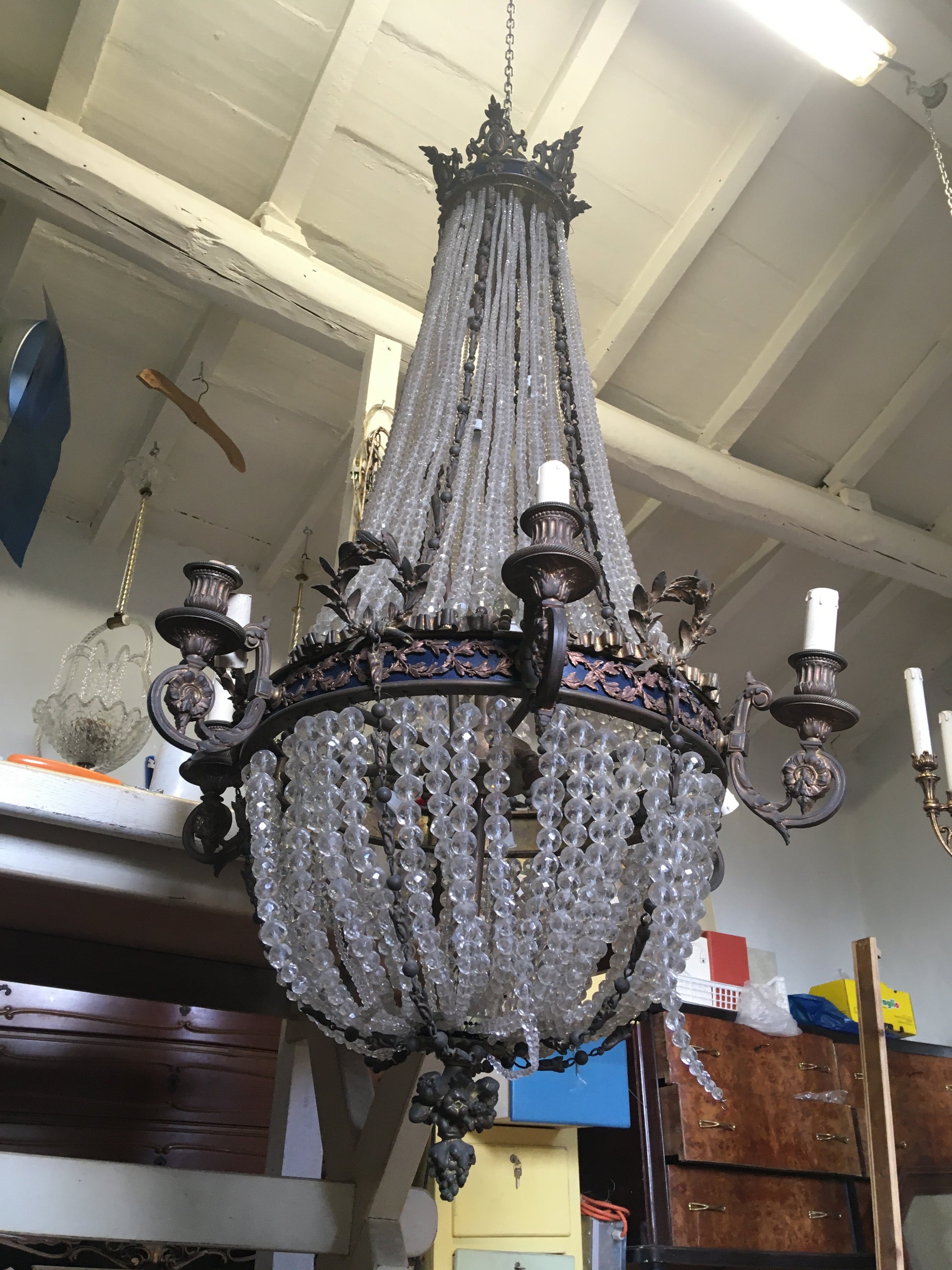 Antico llampadario Art nouveau