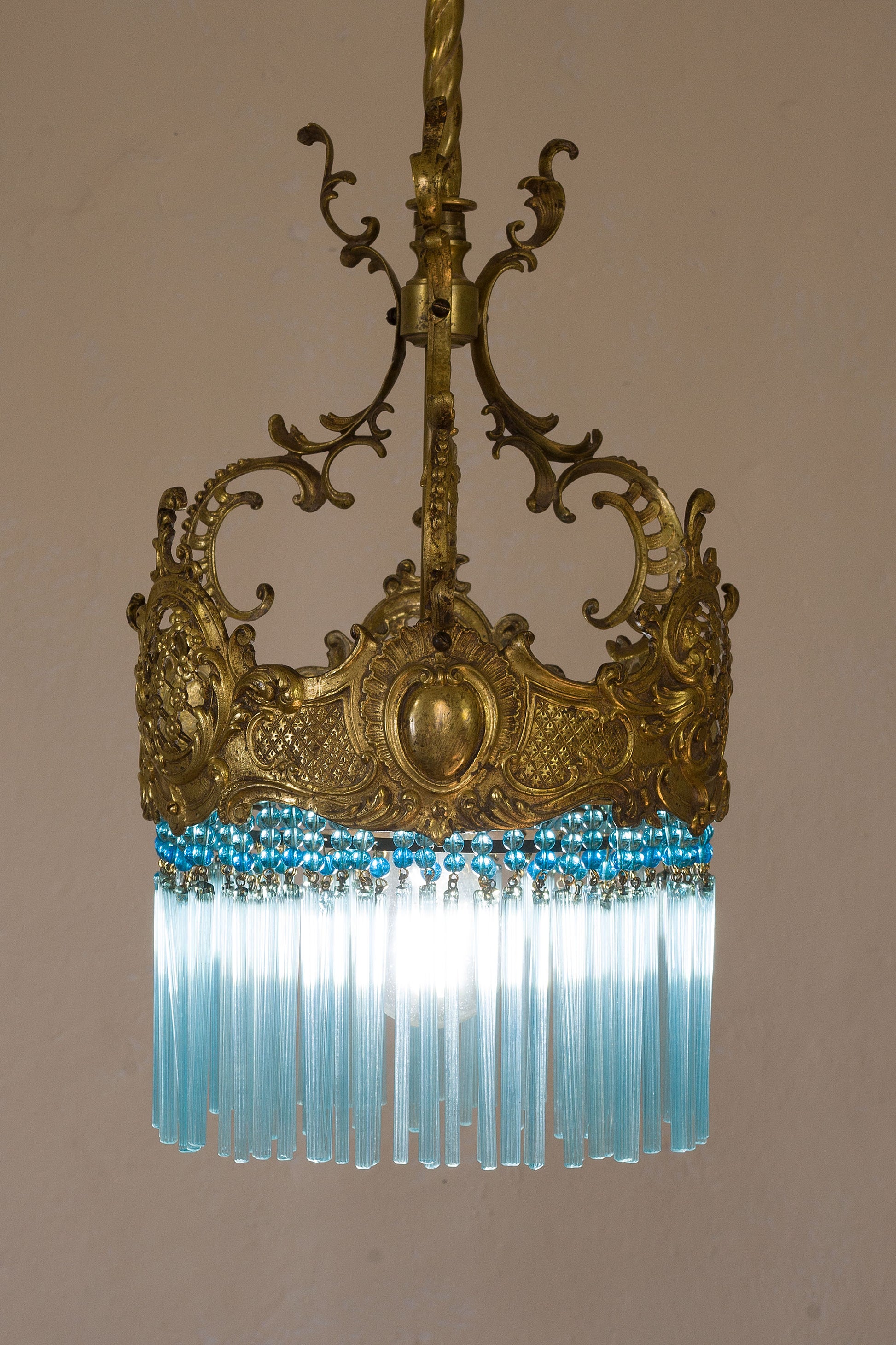 Antico lampadario Napoleone III risalente al periodo di fine '800-Lo Stile Italiano