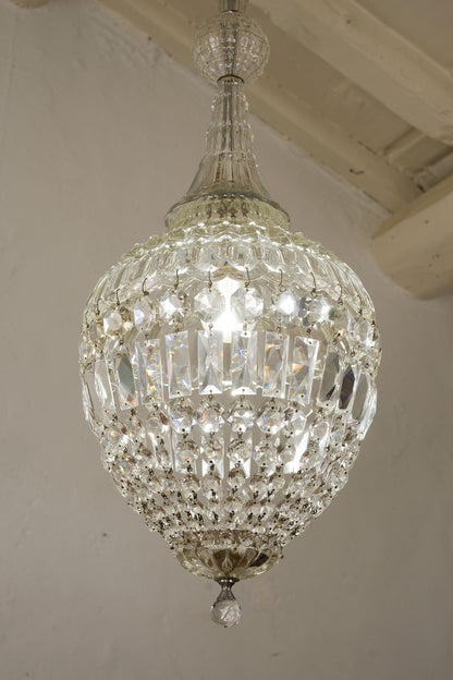 Lampadario a medusa in cristallo di Boemia-Lo Stile Italiano