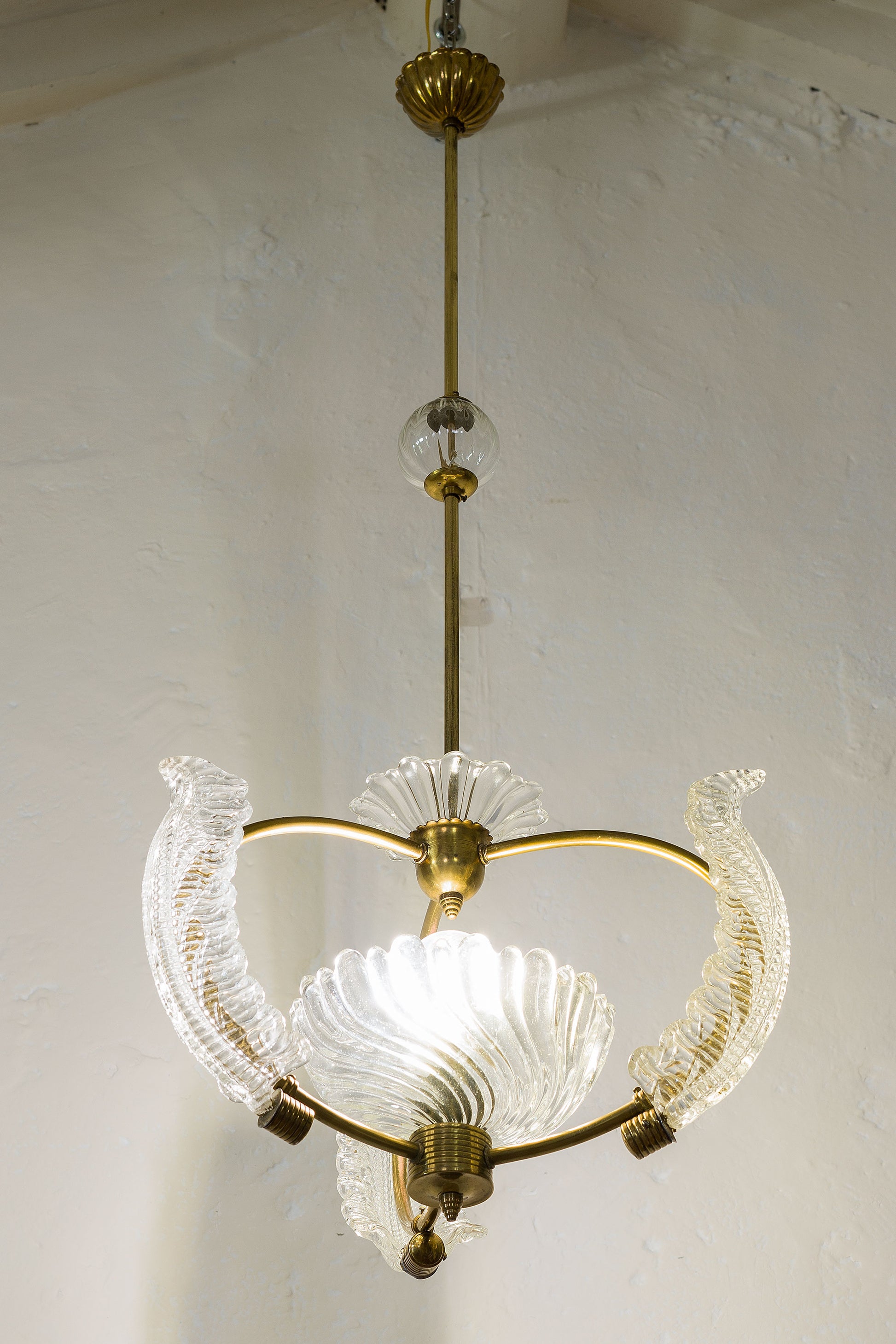 Lampadario Mid Centuri in vetro di Murano-Lo Stile Italiano