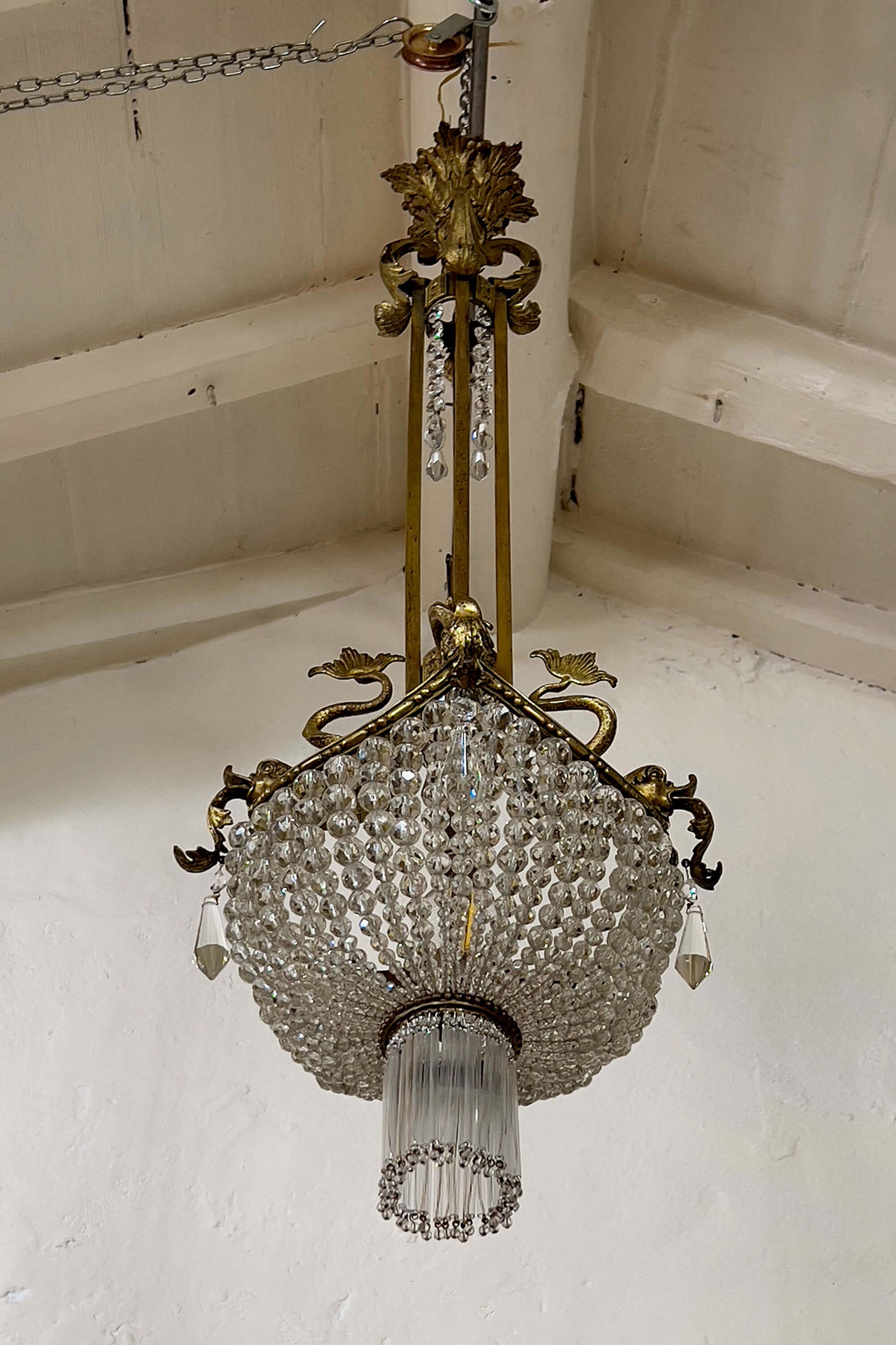 Lampadario Vintage di cristallo. | lo Stile Italiano