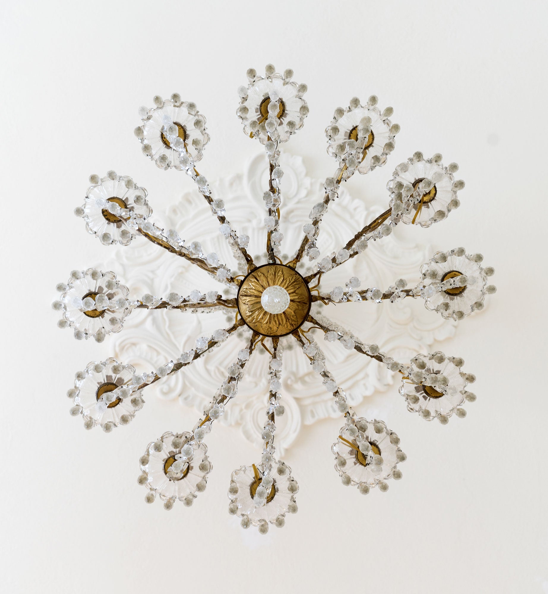 Lampadario vintage 12 luci, Maria Teresa-Lo Stile Italiano