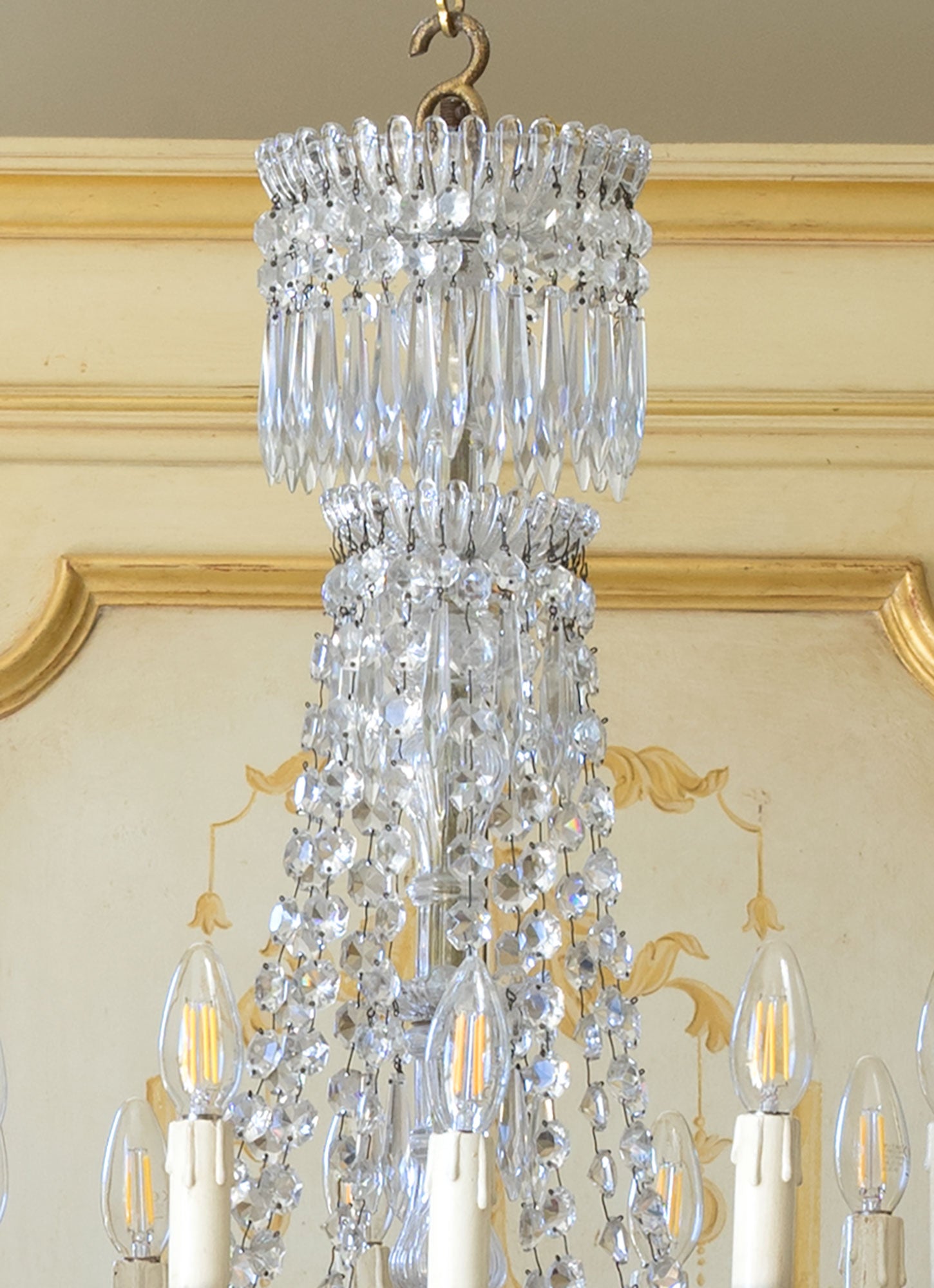 Lampadario di cristallo, maria Antonietta-Lo Stile Italiano