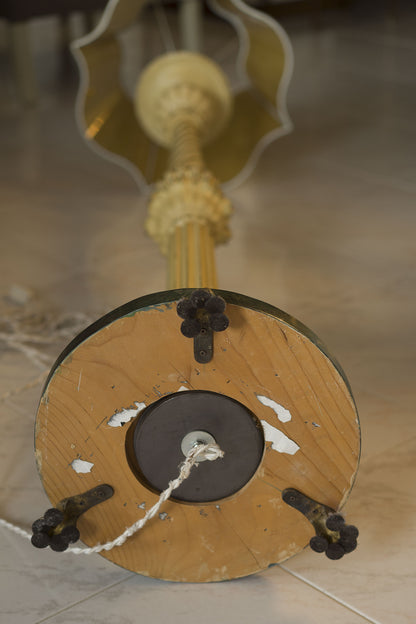 Basamento in legno dipinto effetto marmo-Lo Stile Italiano