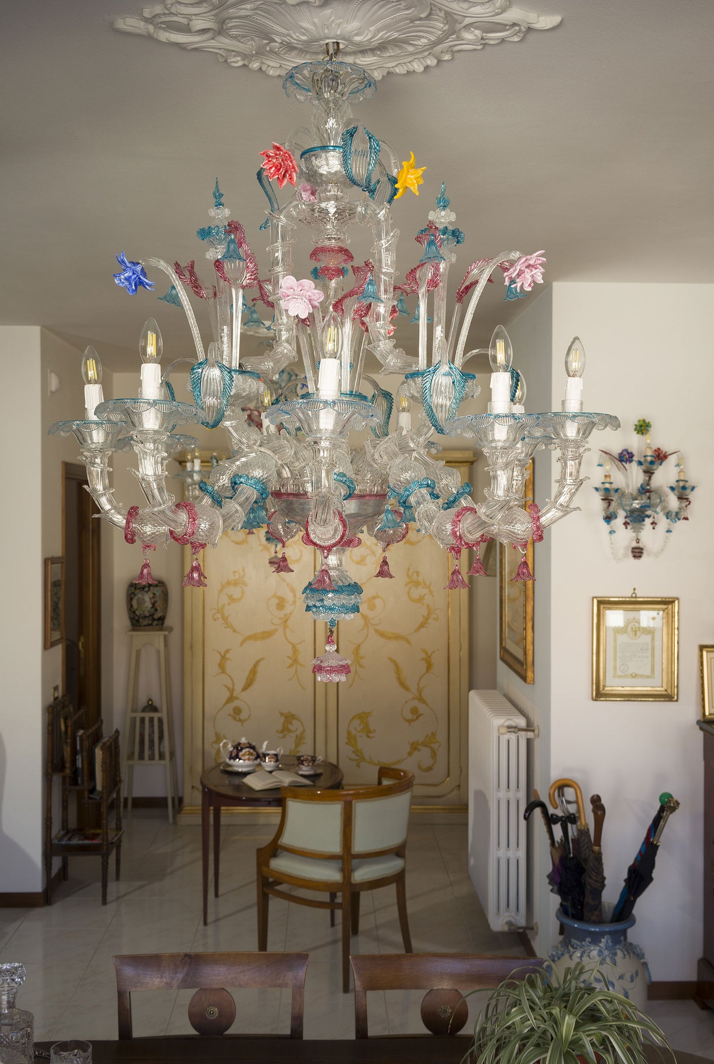 Grandi Lampadari Antichi Murano Ca' Rezzonico-Lo stile Italiano