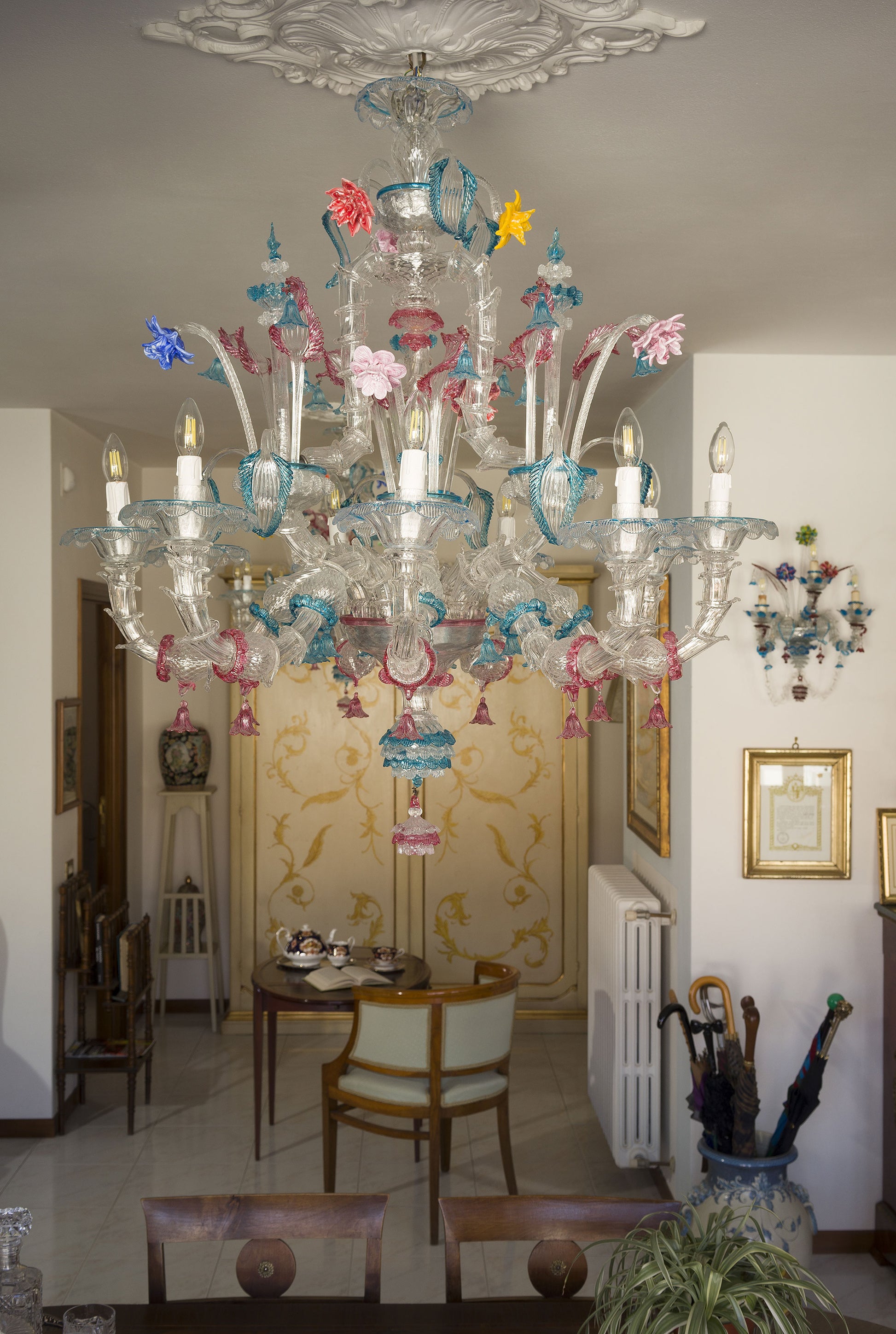 Grandi Lampadari Antichi Murano Ca' Rezzonico-Lo stile Italiano