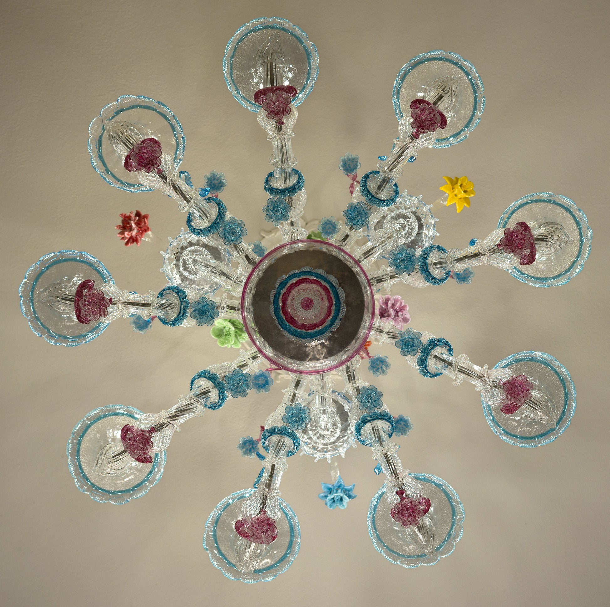 Grandi Lampadari Antichi Murano Ca' Rezzonico Periodo 1890 1920 Originali Restaurati-Lo Stile Italiano