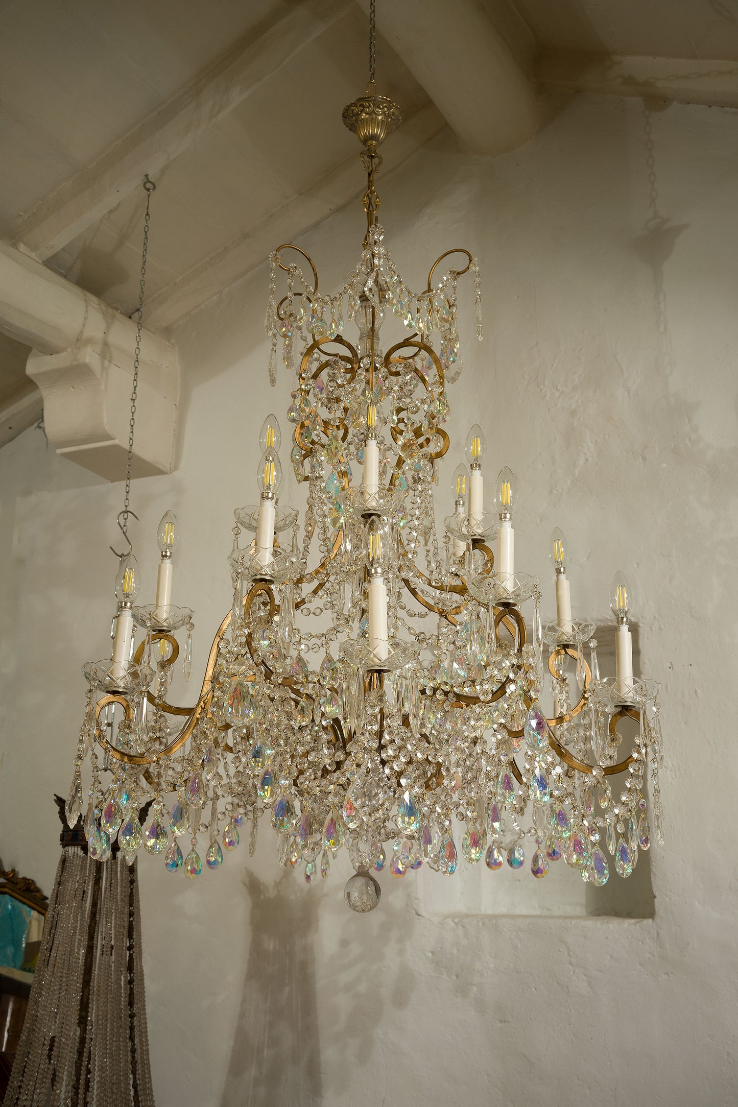 Grande lampadario in stile Maria Teresa, 18 luci-lo Stile Italiano 