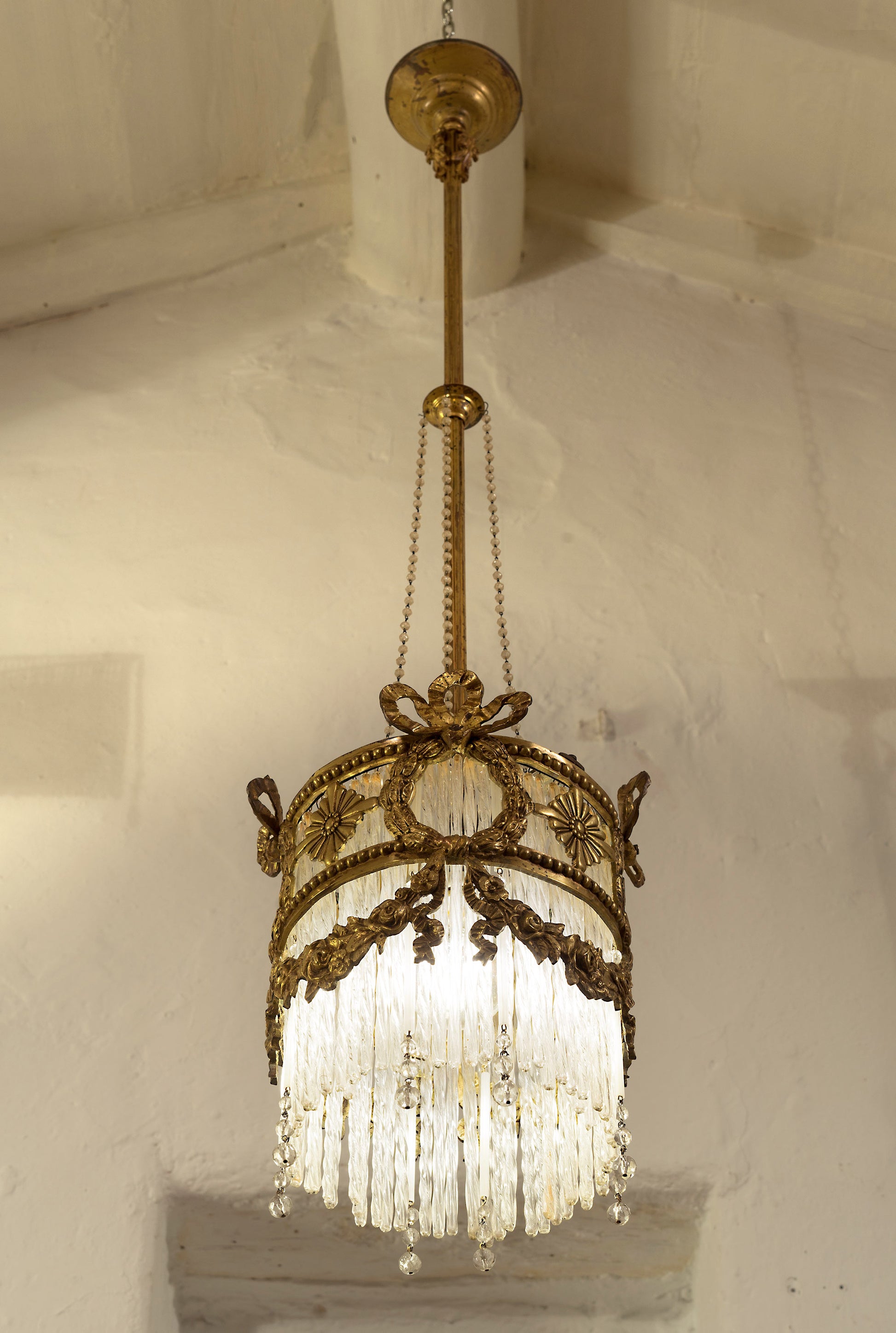 Lampadario Art Nouveau Antico-Lo Stile Italiano