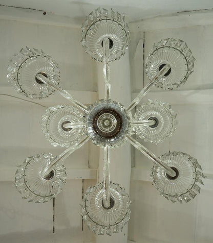 Lampadario Cristallo di Boemia anni '50-Lo Stile Italiano