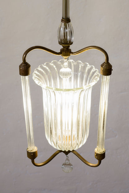 Lampadario anni '40 realizzato nelle fornaci di Murano| Lo Stile Italiano