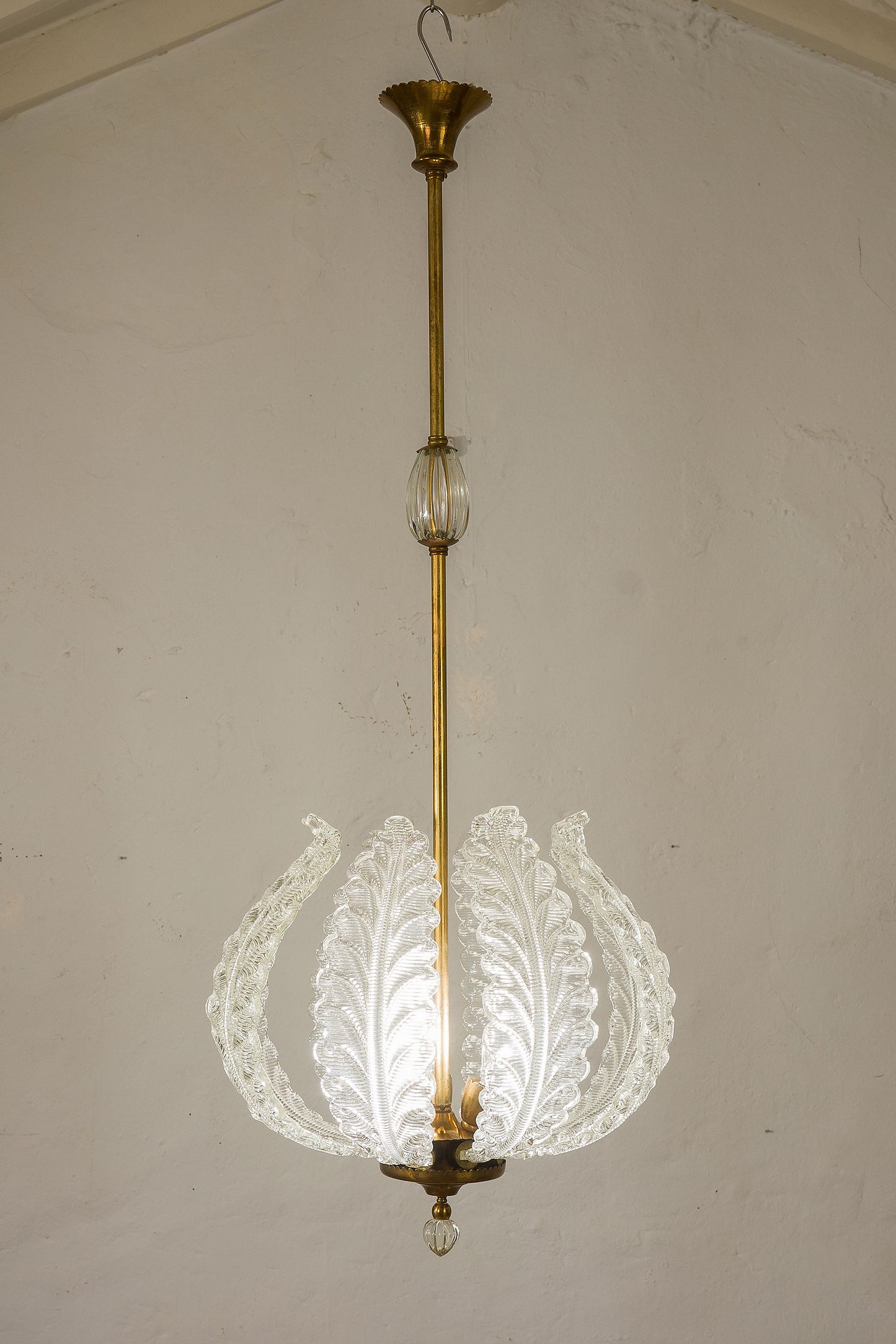 Lampadario Barovier & Toso in vetro di Murano,-Lo Stile Italiano