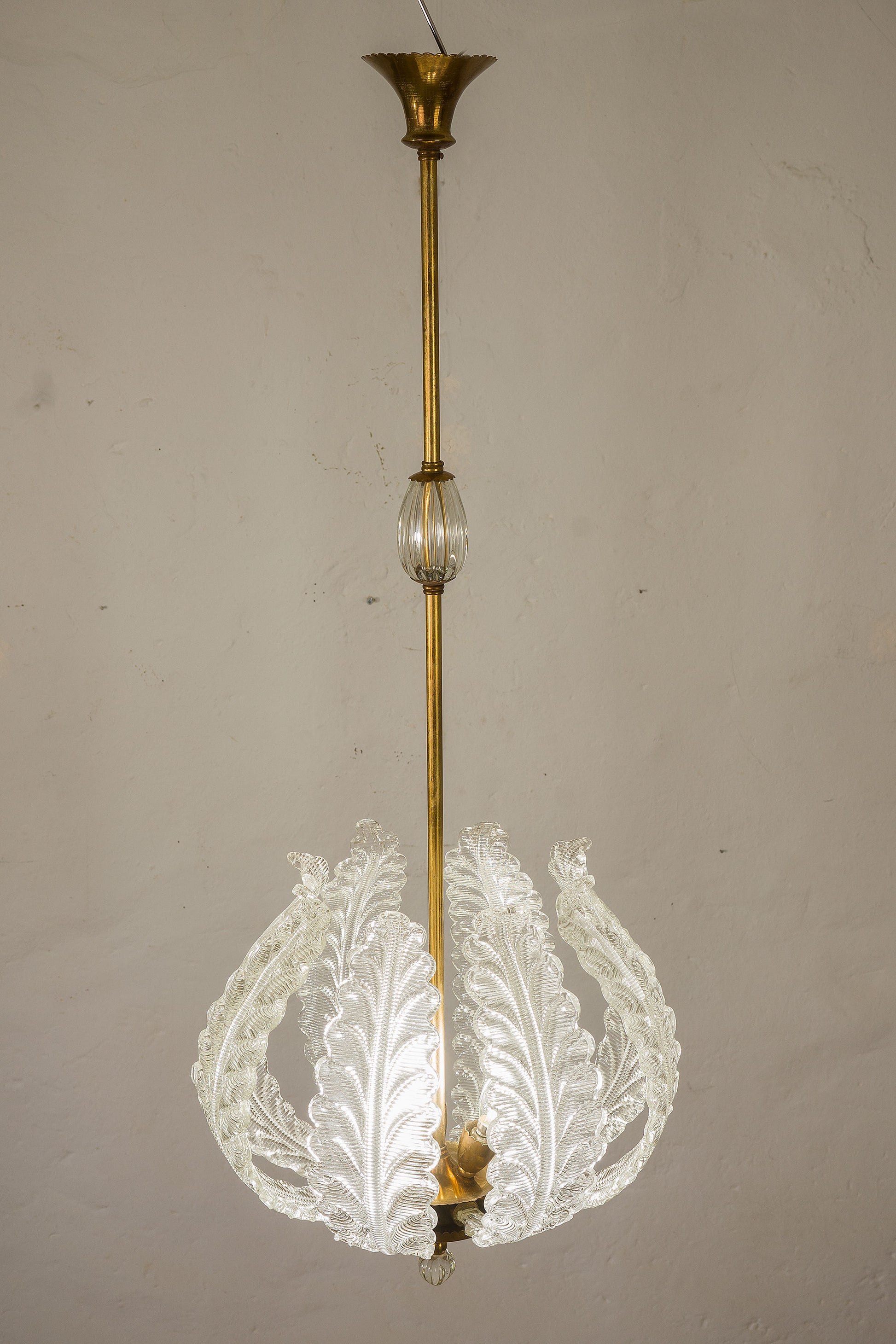 Lampadario Venini 3 luci accese-www.lostileitaliano.eu