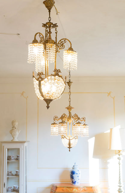 Lampadario Stile liberty vintage, Lo stile italiano