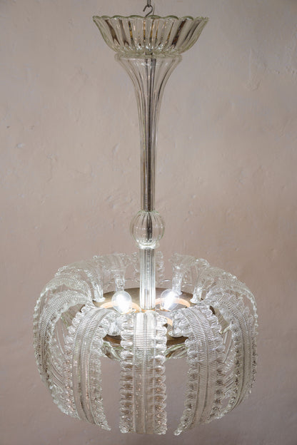 Lampadario di Murano Antico 3 Luci-Lo Stile Italiano