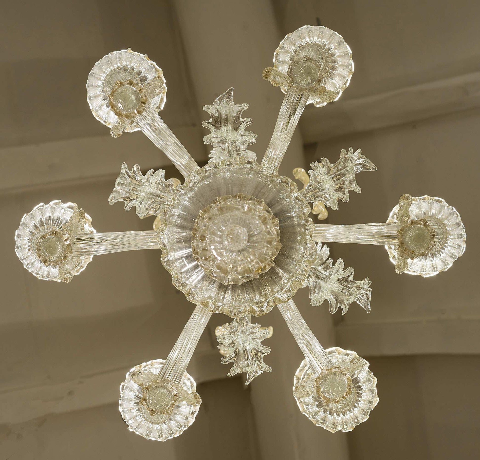 Lampadario di Murano a 6 luci E14-Lo stile Italiano