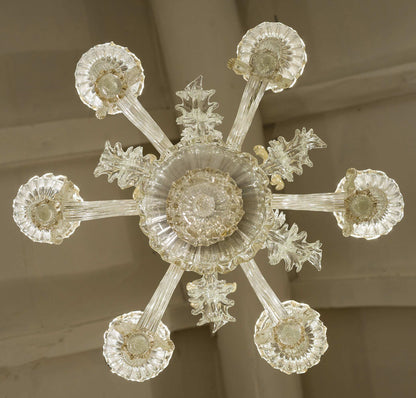 Lampadario di Murano a 6 luci E14-Lo stile Italiano
