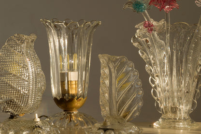 Vasi, Lampade da tavolo Barovier e Toso realizzati in vetro di Murano a Piastra-Lo Stile Italiano-Lo Stile Italiano